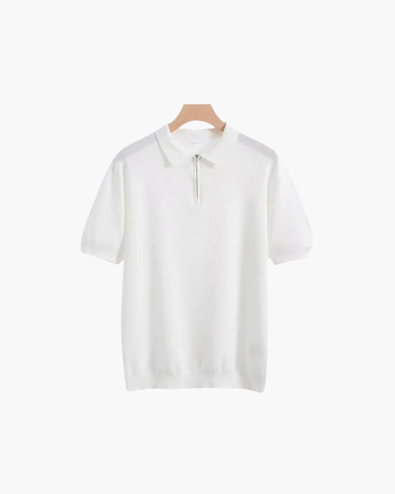 MOOSA - Polo met ritssluiting