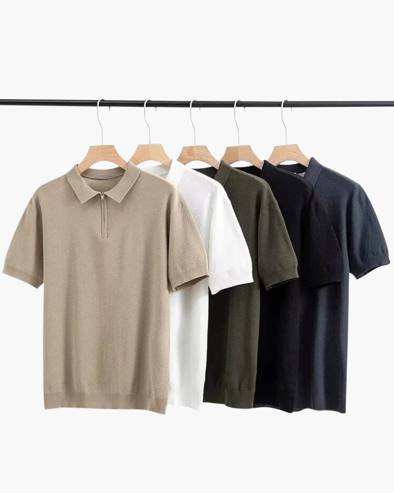 MOOSA - Polo met ritssluiting