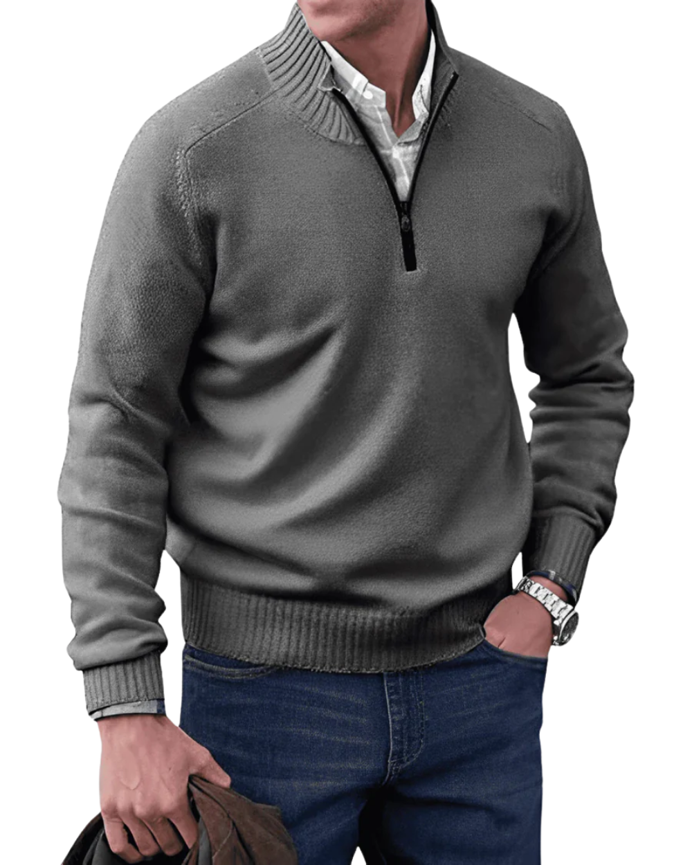 MOOSA - Casual Zip Sweater