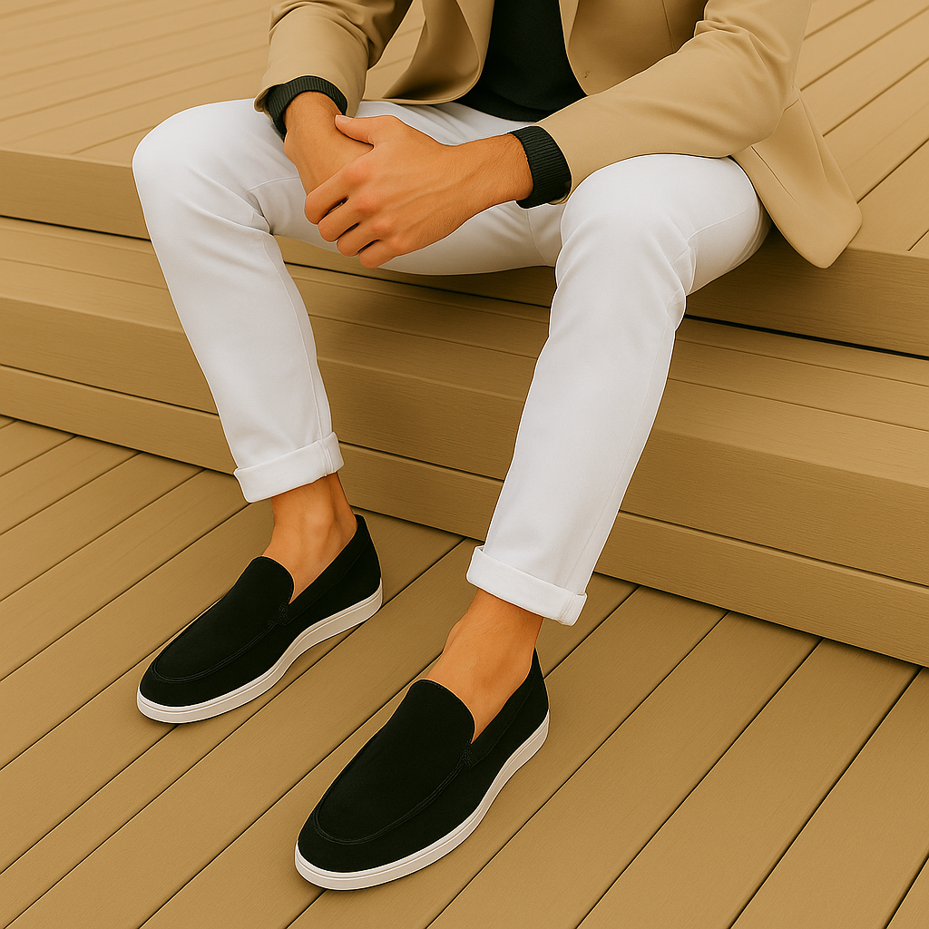 MOOSA - suède loafers