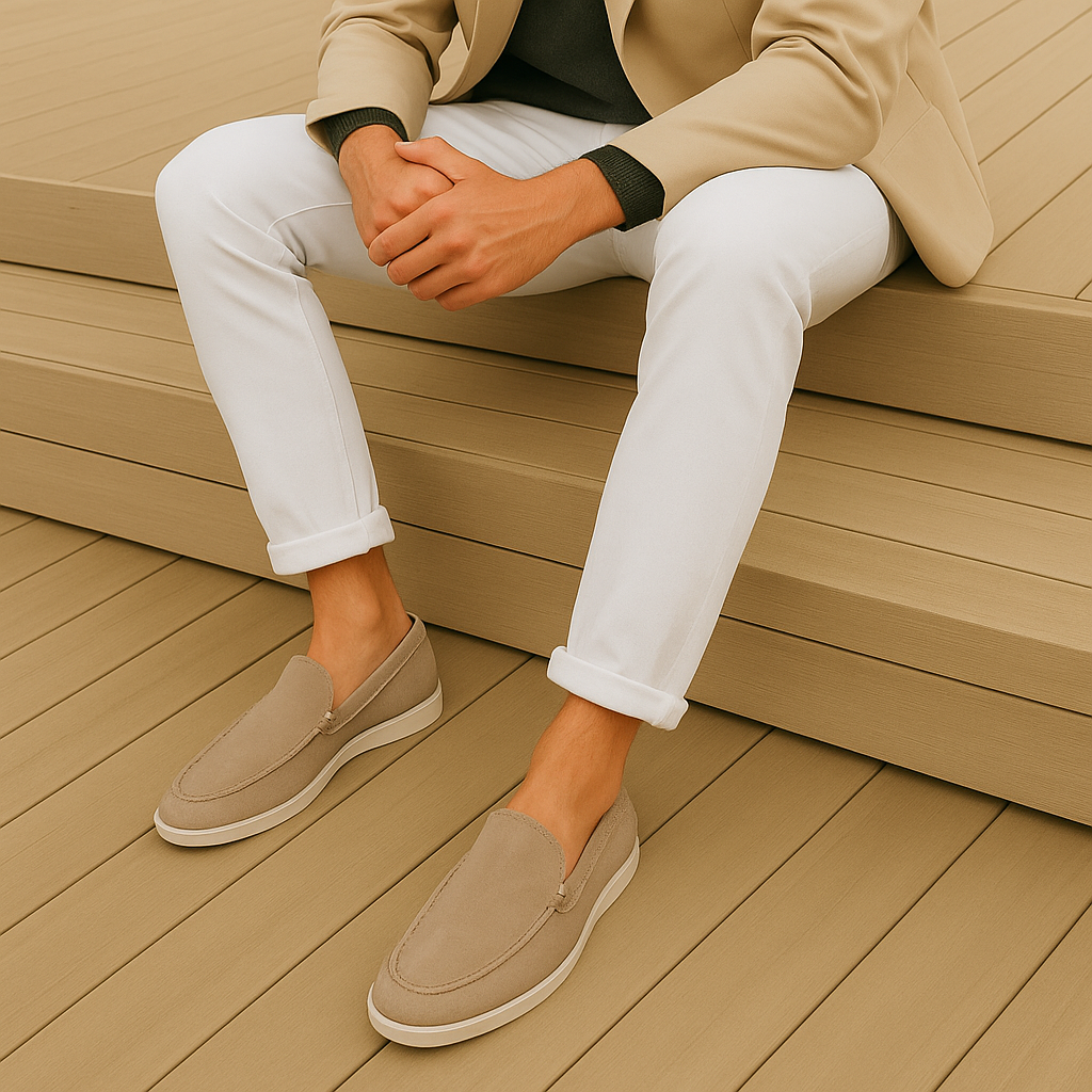 MOOSA - suède loafers