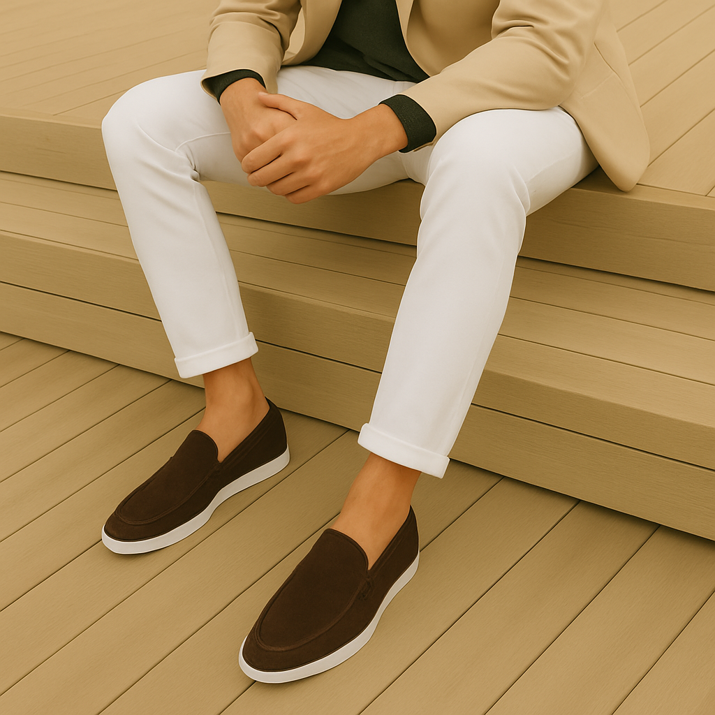 MOOSA - suède loafers