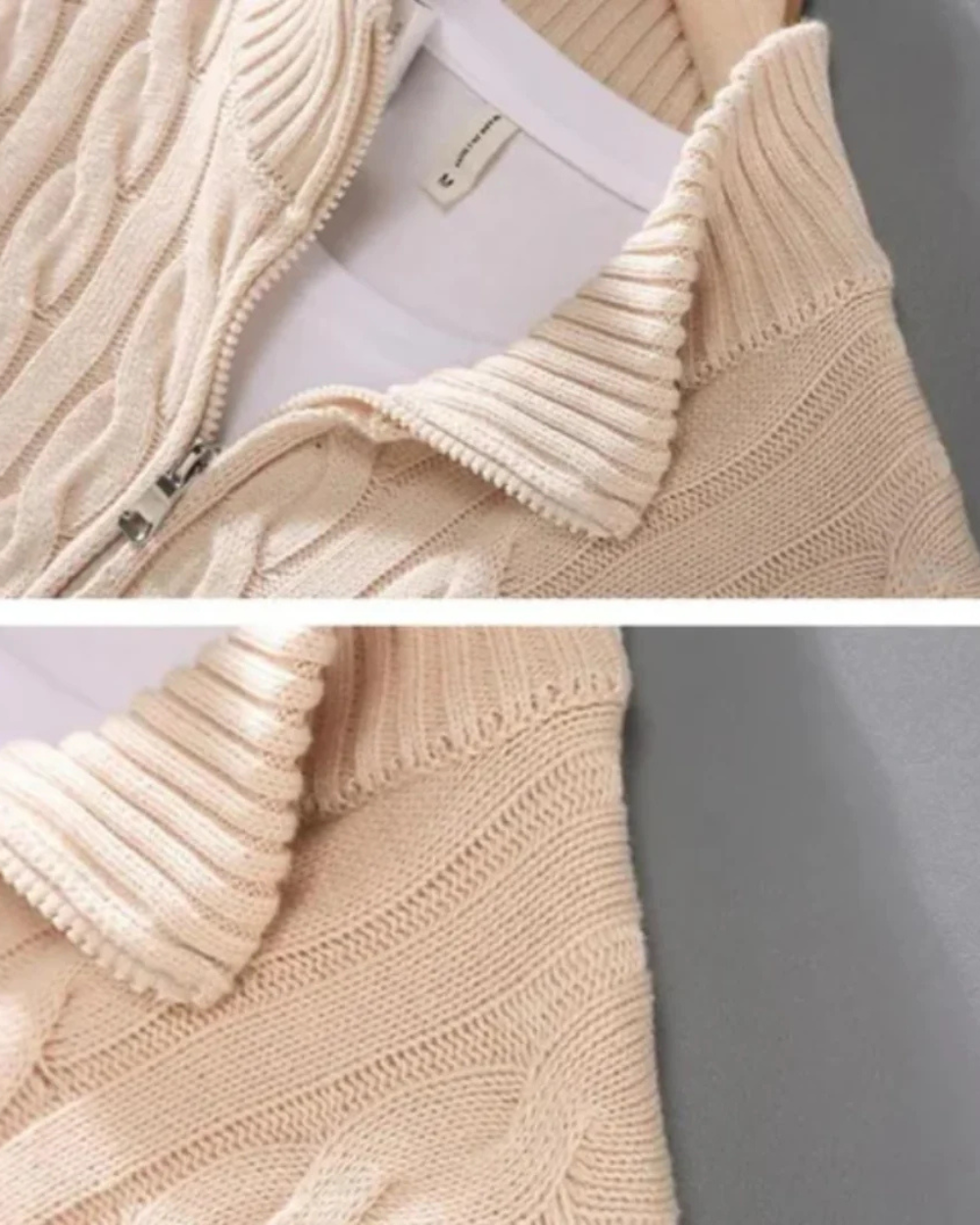 MOOSA - Pietro Sweater Halve Ritssluiting