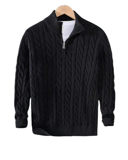 MOOSA - Pietro Sweater Halve Ritssluiting