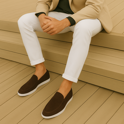 MOOSA - suède loafers